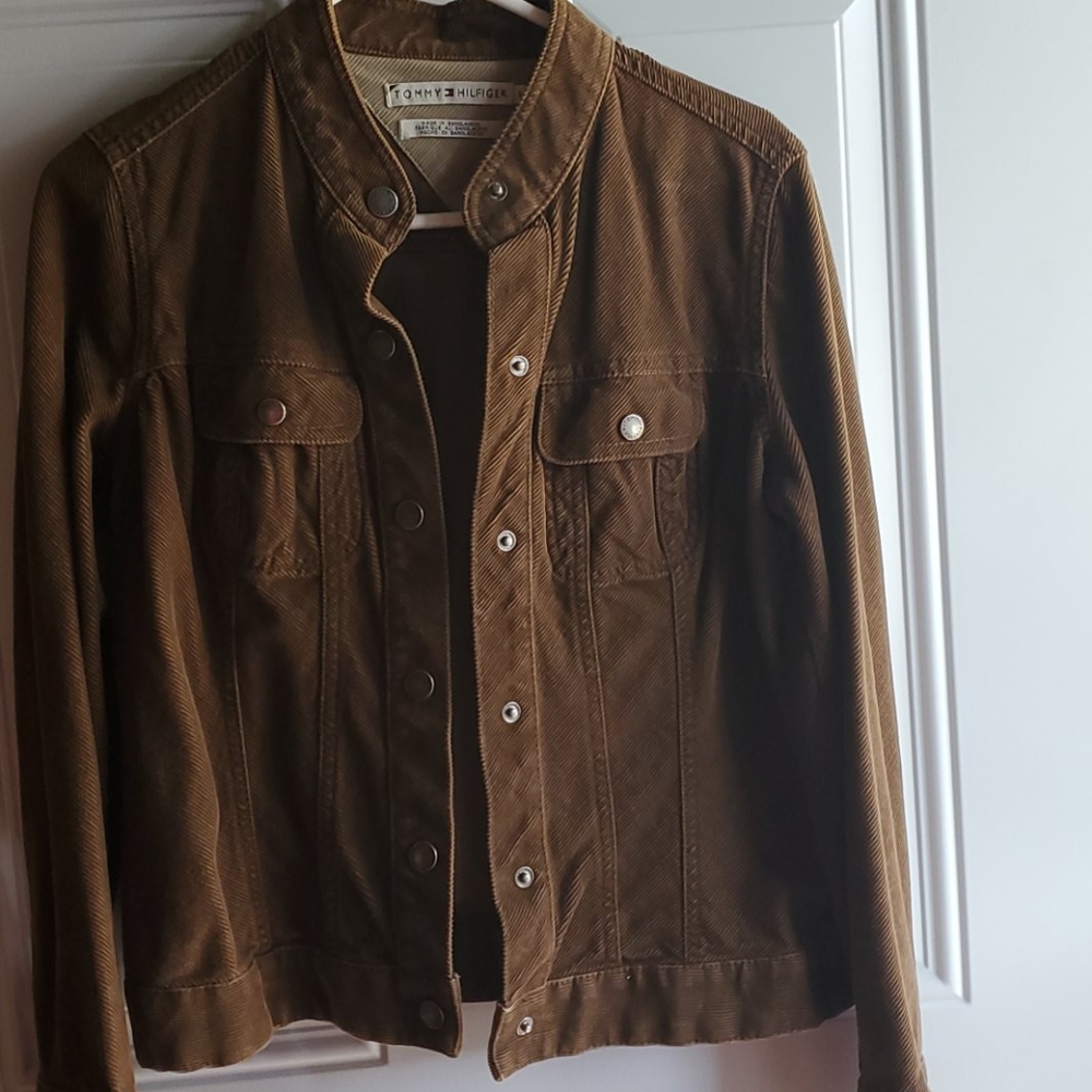 Tommy Hilfiger brown corduroy light jacket